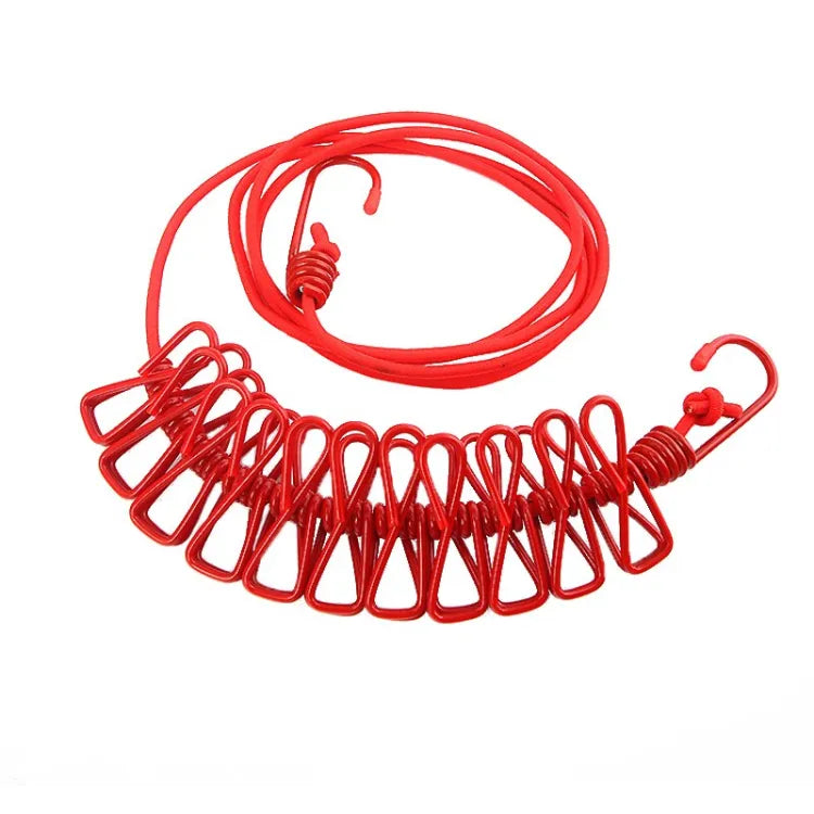 Clip&hang portable clothesline