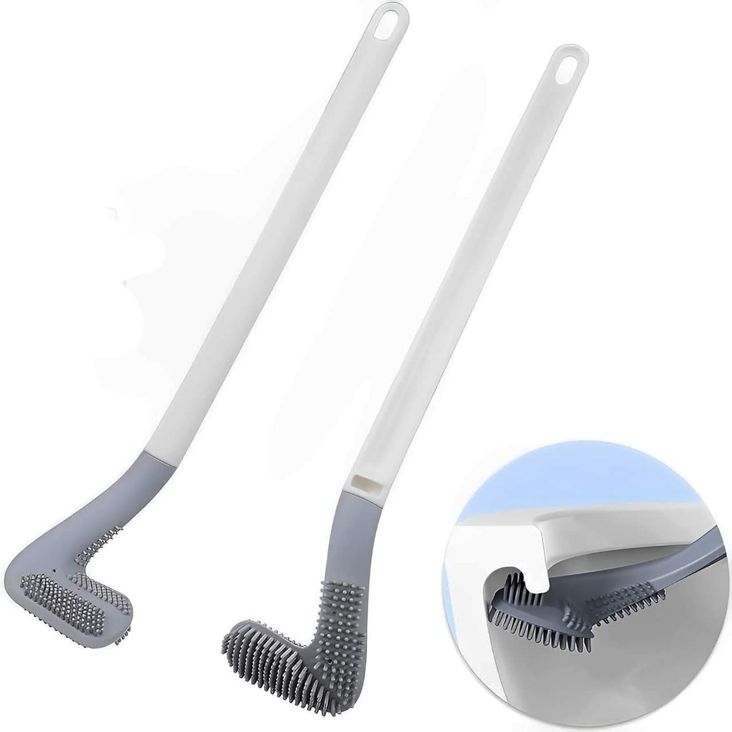 360° Deep Cleaning Golf Toilet Brush with Long Handle