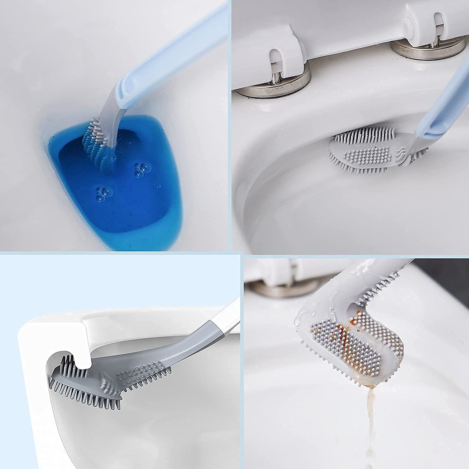 360° Deep Cleaning Golf Toilet Brush with Long Handle
