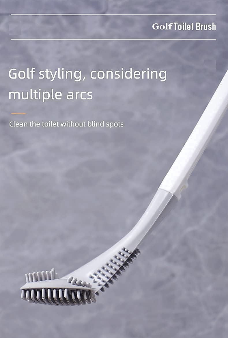 360° Deep Cleaning Golf Toilet Brush with Long Handle